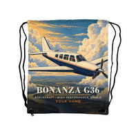 Thumbnail for Beechcraft Bonanza G36 - Drawstring Bag - 3D Scene + Name
