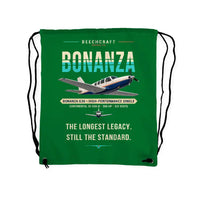 Thumbnail for Beechcraft Bonanza G36 - Drawstring Bag - Original - Green