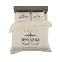 Thumbnail for Beechcraft Bonanza G36 - Heritage + Name - Bedding Set - Beige