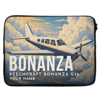 Thumbnail for Beechcraft Bonanza G36 - Laptop Sleeve + Name