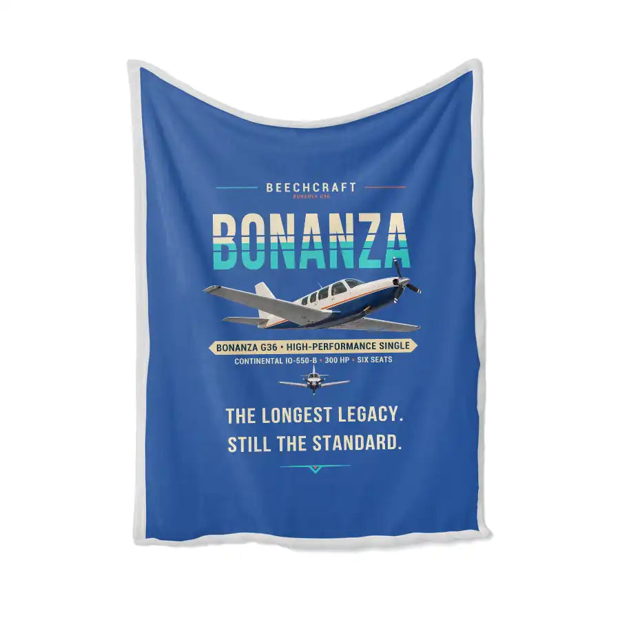 Beechcraft Bonanza G36 - Original - Blanket - Blue