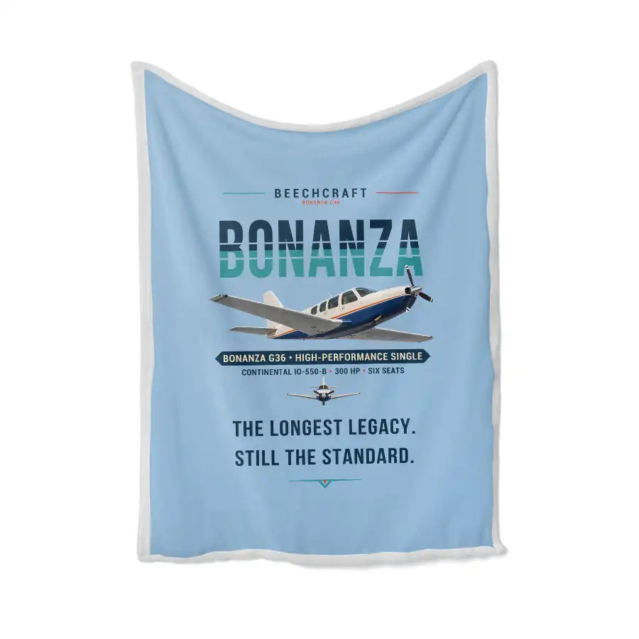 Beechcraft Bonanza G36 - Original - Blanket - Light Blue