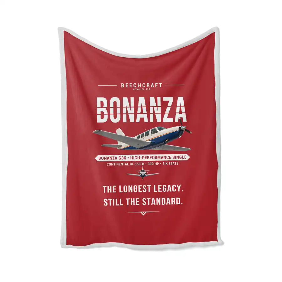 Beechcraft Bonanza G36 - Original - Blanket - Red