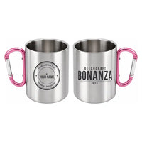 Thumbnail for Beechcraft Bonanza G36 - Outdoors Mug - Tag + Name - Pink
