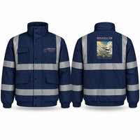 Thumbnail for Beechcraft Bonanza G36 Reflective Winter Jackets - Poster - Navy Blue