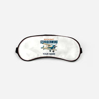 Thumbnail for Beechcraft D17S Staggerwing - Cartoon + Name - Sleep Mask - White