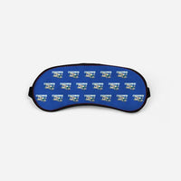 Thumbnail for Beechcraft D17S Staggerwing - Cartoon Pattern - Sleep Mask - Blue
