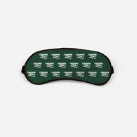 Thumbnail for Beechcraft D17S Staggerwing - Cartoon Pattern - Sleep Mask - Dark Green