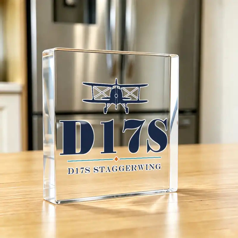 Beechcraft D17S Staggerwing - Crystal Ornament - Heritage - Kitchen