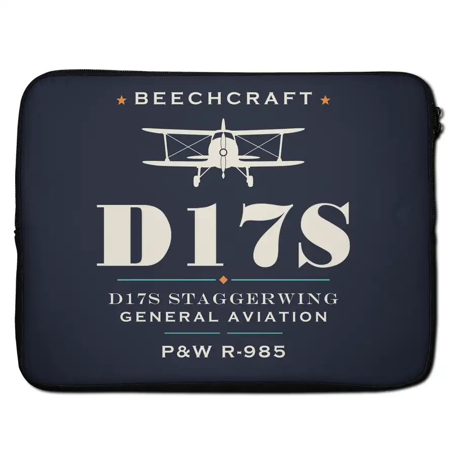 Beechcraft D17S Staggerwing - Heritage - Laptop Sleeve