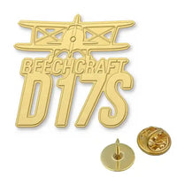 Thumbnail for Beechcraft D17S Staggerwing - Hollow Pin - Heritage - Gold