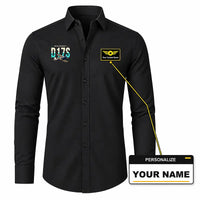 Thumbnail for Beechcraft D17S Staggerwing - Long Sleeve Shirt - Original - Black + NAME
