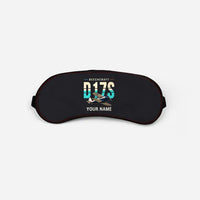 Thumbnail for Beechcraft D17S Staggerwing - Original + Name - Sleep Mask - Black