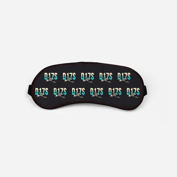 Beechcraft D17S Staggerwing - Original Pattern - Sleep Mask - Black