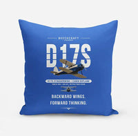 Thumbnail for Beechcraft D17S Staggerwing - Original - Pillow - Blue