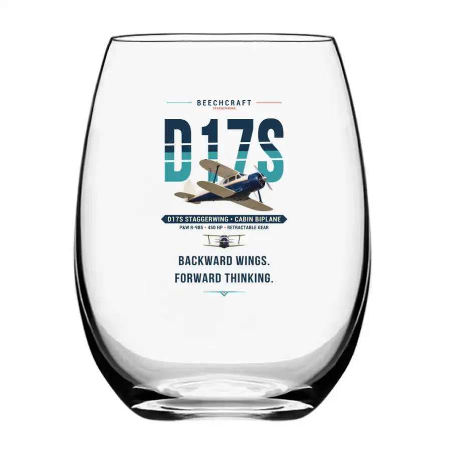 Beechcraft D17S Staggerwing - Original - Water & Drink Glass