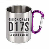 Thumbnail for Beechcraft D17S Staggerwing - Outdoors Mug - Tag - Purple