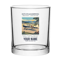 Thumbnail for Beechcraft D17S Staggerwing - Poster + Name - Special Whiskey Glass