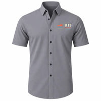 Thumbnail for Beechcraft D17S Staggerwing - Short Sleeve Shirt - Poster - Gray