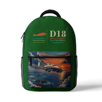 Thumbnail for Beechcraft D18S Twin Beech - 3D Backpack - Green