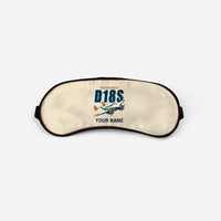 Thumbnail for Beechcraft D18S Twin Beech - Cartoon + Name - Sleep Mask - Beige