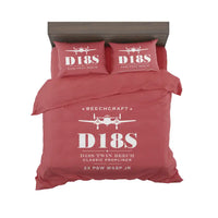 Thumbnail for Beechcraft D18S Twin Beech - Heritage - Bedding Set - Red