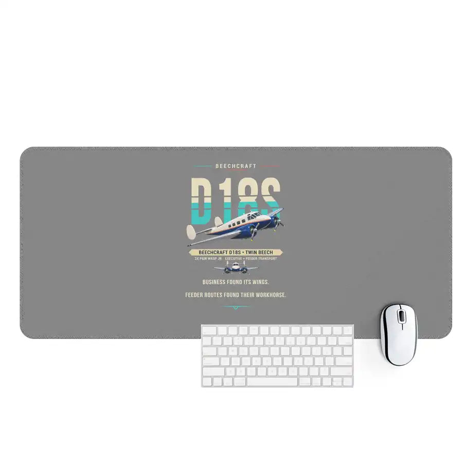 Beechcraft D18S Twin Beech - Original - Desk Mat - Gray