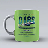 Thumbnail for Beechcraft D18S Twin Beech - Original - Mug - Light Green