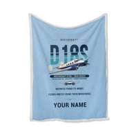 Thumbnail for Beechcraft D18S Twin Beech - Original + Name - Blanket - Light Blue