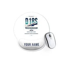 Thumbnail for Beechcraft D18S Twin Beech - Original + Name - Ergonomic Mouse Pad - White