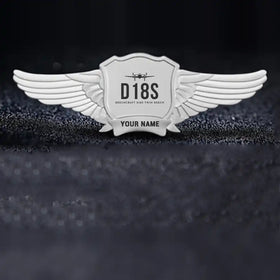 Beechcraft D18S Twin Beech Pilot Wing Badge