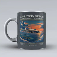 Thumbnail for Beechcraft D18S Twin Beech - Poster - Mug - Gray
