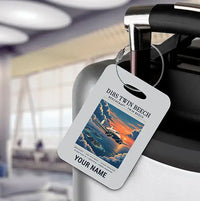 Thumbnail for Beechcraft D18S Twin Beech - Poster + Name - Luggage Tag - Light Gray