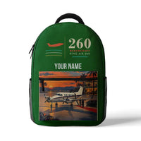 Thumbnail for Beechcraft King Air 260 - 3D Backpack - Green + Name
