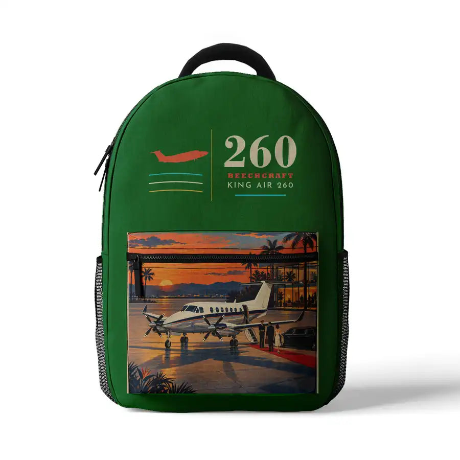 Beechcraft King Air 260 - 3D Backpack - Green