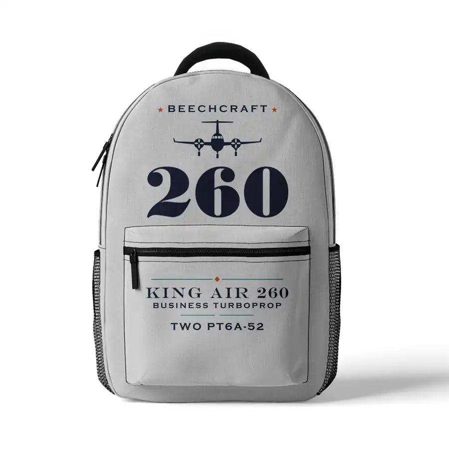 Beechcraft King Air 260 - 3D Backpack - Heritage - White
