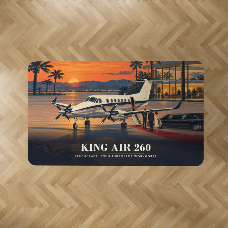Beechcraft King Air 260 - 3D - Rectangle Carpet - Full Print
