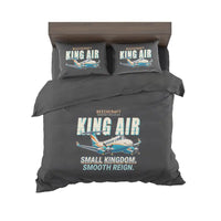 Thumbnail for Beechcraft King Air 260 - Cartoon - Bedding Set - Black
