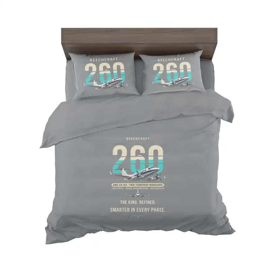 Beechcraft King Air 260 - Original - Bedding Set - Gray