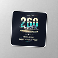 Thumbnail for Beechcraft King Air 260 - Original - Square Sticker - Close-up