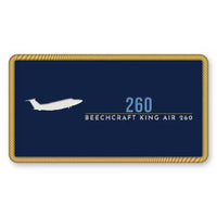 Thumbnail for Beechcraft King Air 260 Patches - Rectangle - Navy Sky