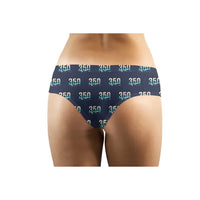 Thumbnail for Beechcraft King Air 350i - Women Panties - Original Pattern - Navy Blue - Back