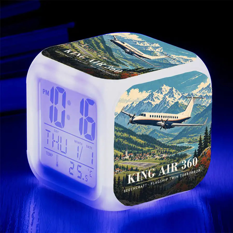 Beechcraft King Air 360 - 3D - Alarm Clock