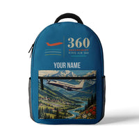 Thumbnail for Beechcraft King Air 360 - 3D Backpack - Light Blue + Name