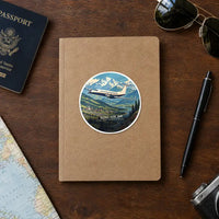 Thumbnail for Beechcraft King Air 360 - 3D - Circle Sticker - Notebook