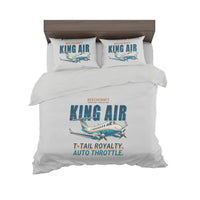 Thumbnail for Beechcraft King Air 360 - Cartoon - Bedding Set - Light Gray