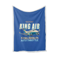 Thumbnail for Beechcraft King Air 360 - Cartoon - Blanket - Blue