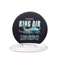 Thumbnail for Beechcraft King Air 360 - Cartoon - Pin - Black
