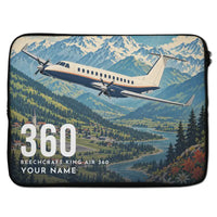 Thumbnail for Beechcraft King Air 360 - Laptop Sleeve + Name