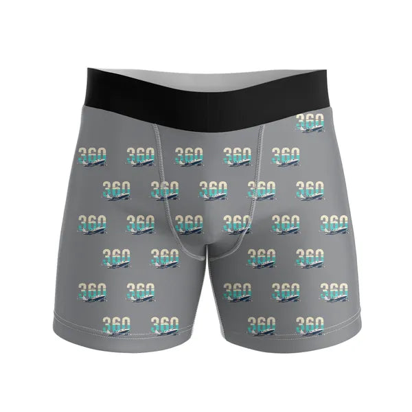 Beechcraft King Air 360 - Men Boxers - Original Pattern - Gray